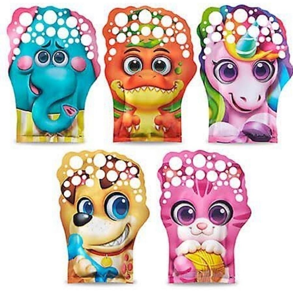 SUMMER KIDS Glove A Bubble Wave Bubble Dip Play Cat Dog Elephant NWT